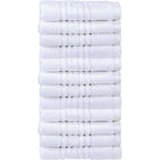 Luxury 100% Egyptian Cotton White Towels - Face Towel Set 0