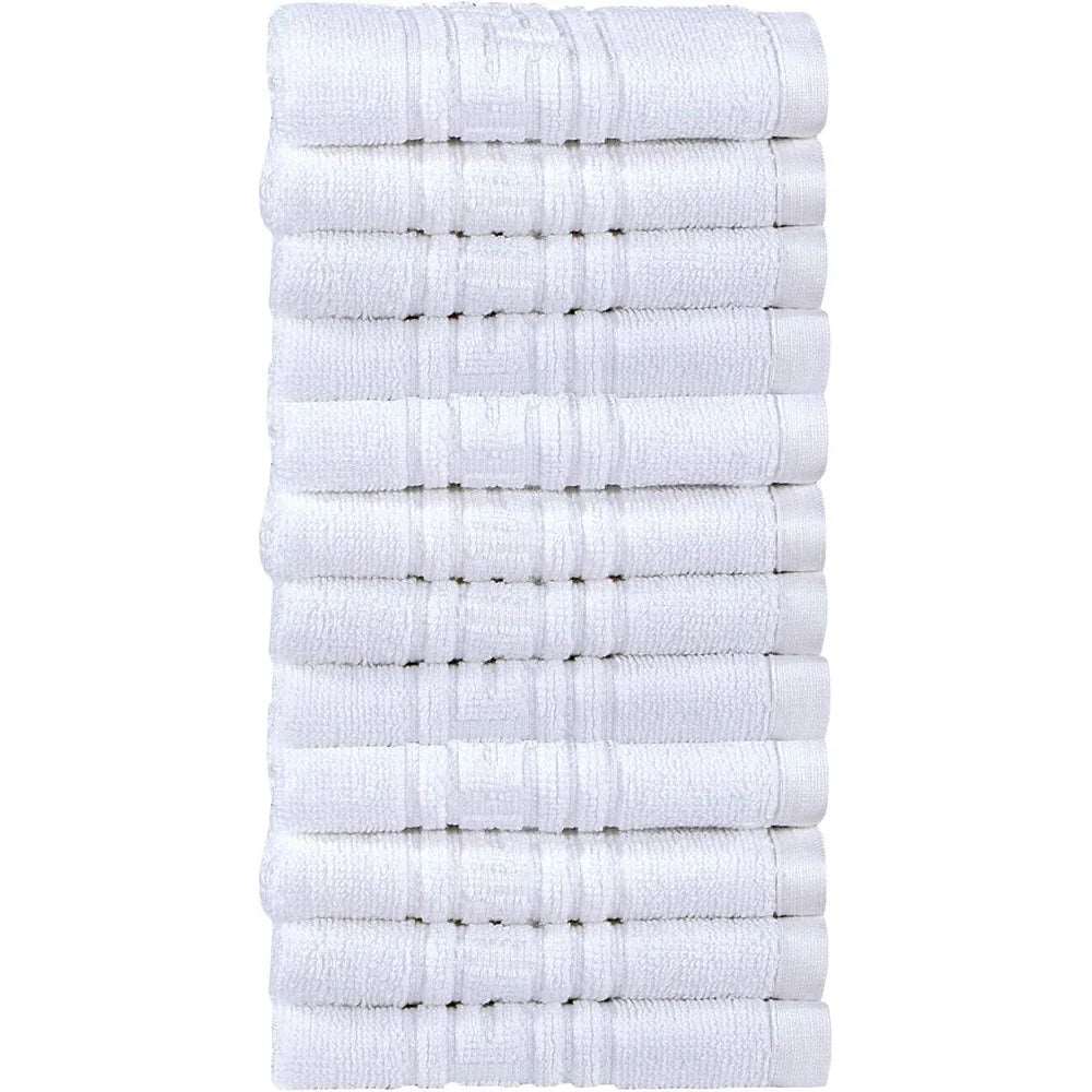 Luxury 100% Egyptian Cotton White Towels - Face Towel Set 0