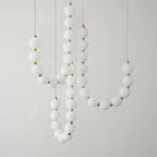 Nevalis Necklace Chandelier – White Pearl Finish