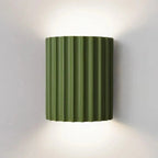 Macaron – Resin Wall Lamp with Ruffled Shade Design 0
