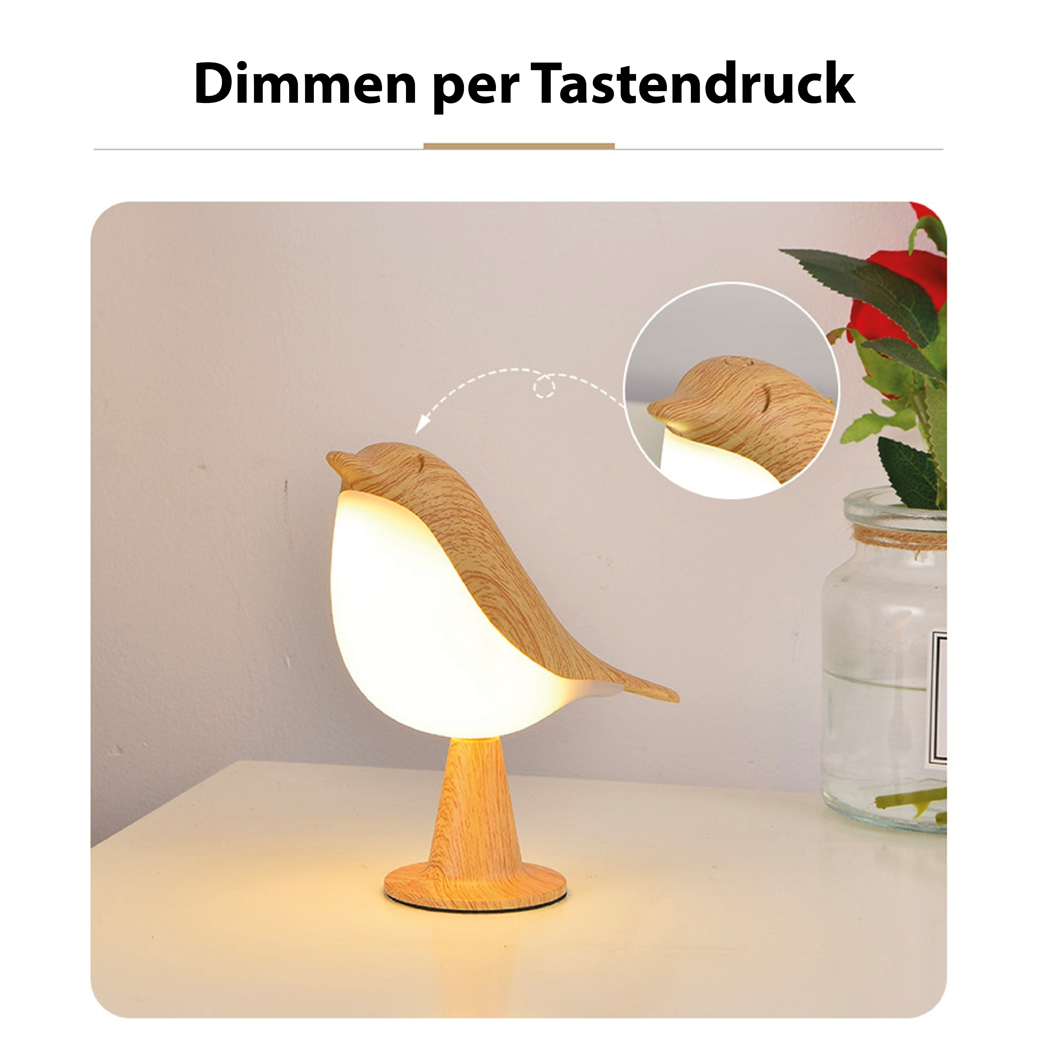Missbird™ – Elegant Bird Motif Table Lamp for Bedroom and Living Room 6