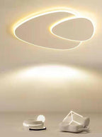 Modern Minimalist – White Acrylic Flush Mount Ceiling Light Fixture