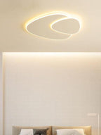 Modern Minimalist – White Acrylic Flush Mount Ceiling Light Fixture