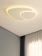 Modern Minimalist – White Acrylic Flush Mount Ceiling Light Fixture