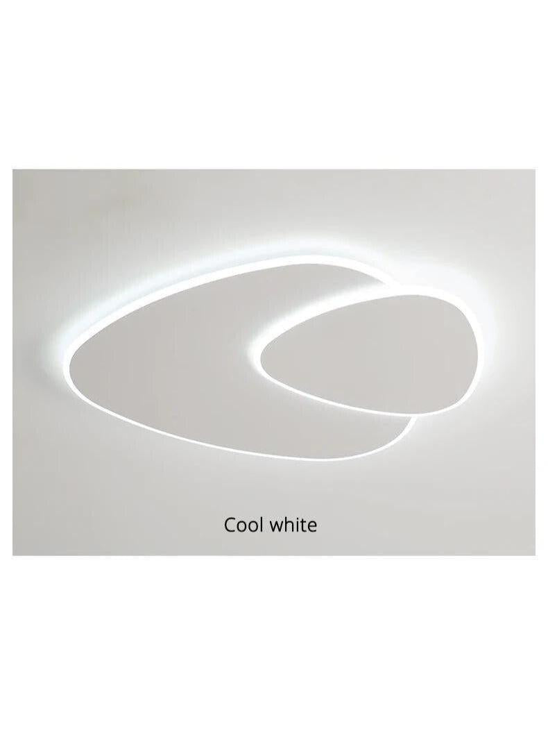 Modern Minimalist – White Acrylic Flush Mount Ceiling Light Fixture