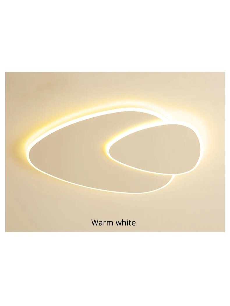 Modern Minimalist – White Acrylic Flush Mount Ceiling Light Fixture