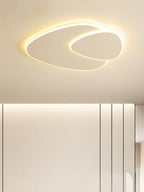 Modern Minimalist – White Acrylic Flush Mount Ceiling Light Fixture