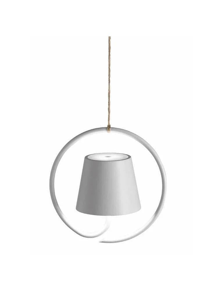 Modern Rechargeable LED Pendant Light – Aluminum and Polycarbonate Design