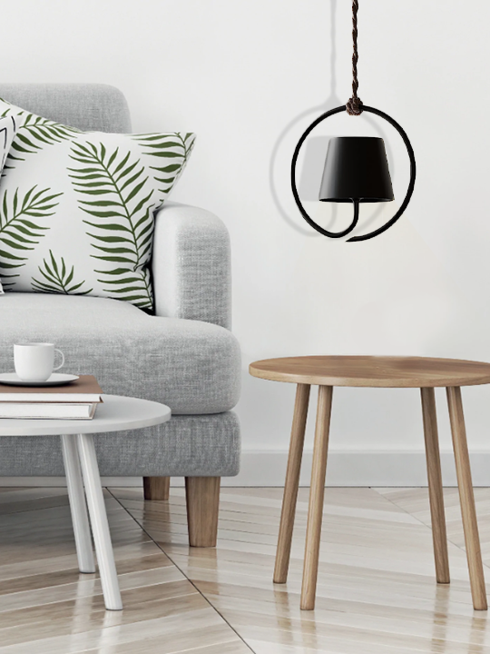 Modern Rechargeable LED Pendant Light – Aluminum and Polycarbonate Design