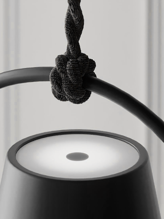 Modern Rechargeable LED Pendant Light – Aluminum and Polycarbonate Design