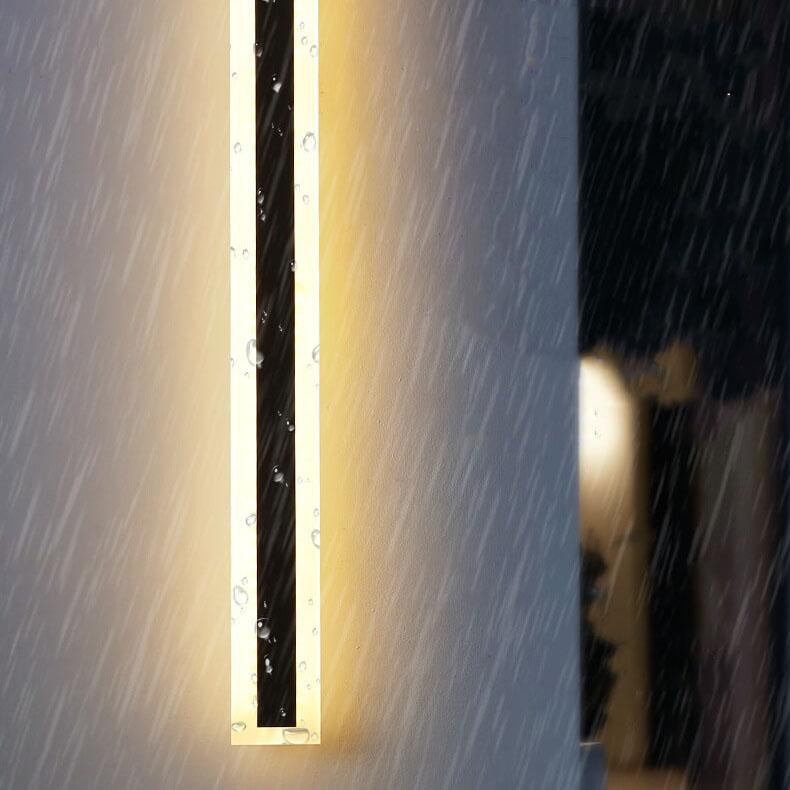 Modern Acrylic Outdoor Wall Light – Aluminum & Iron Finish 4