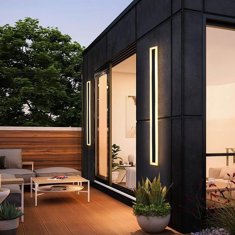 Modern Acrylic Outdoor Wall Light – Aluminum & Iron Finish 6