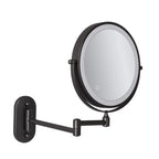Modern Black Rechargeable LED Makeup Mirror – Glass & Stainless Steel Light Up Mirror 5