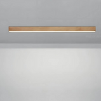 Modern Wood-Effect LED Ceiling Light Fixture – Aluminum & Wood Texture Finish 0