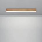 Modern Wood-Effect LED Ceiling Light Fixture – Aluminum & Wood Texture Finish 3