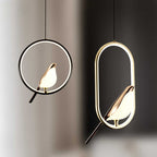 Mrbird™ – Elegant Gold Metal Pendant Light 1