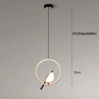 Mrbird™ – Elegant Gold Metal Pendant Light 6
