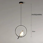 Mrbird™ – Elegant Gold Metal Pendant Light 7
