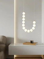 Nevalis Necklace Chandelier – White Pearl Finish