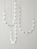 Nevalis Necklace Chandelier – White Pearl Finish
