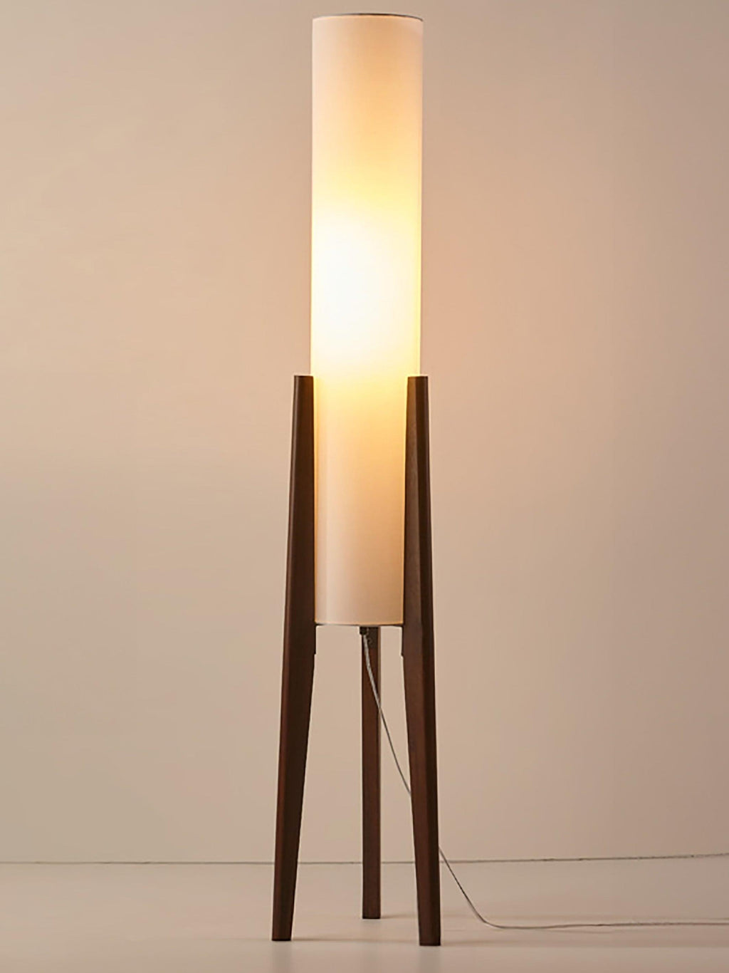 Nordwal Floor Lamp – Walnut & Brass