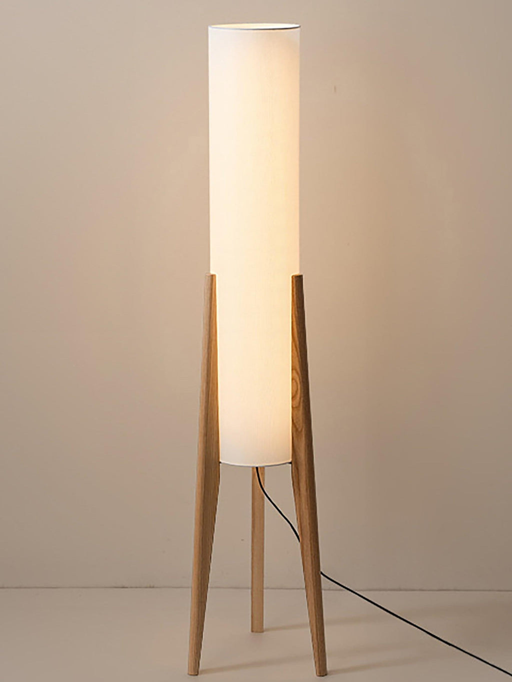 Nordwal Floor Lamp – Walnut & Brass