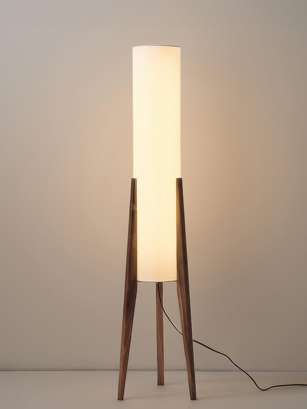 Nordwal Floor Lamp – Walnut & Brass