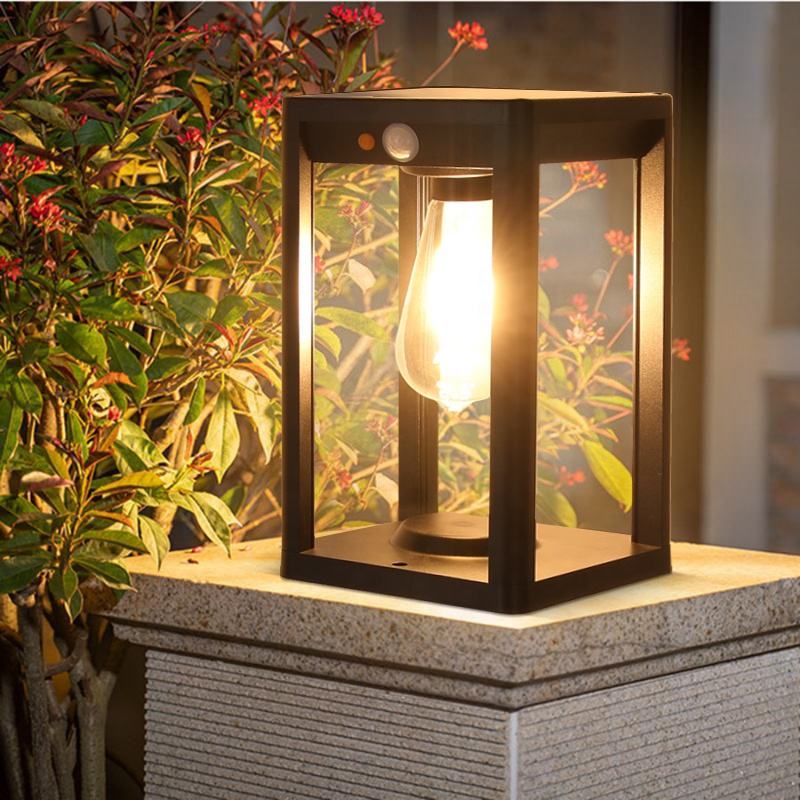 Pillar Solar Power Lamp – Durable Aluminum Outdoor Light with Motion Sensor 0
