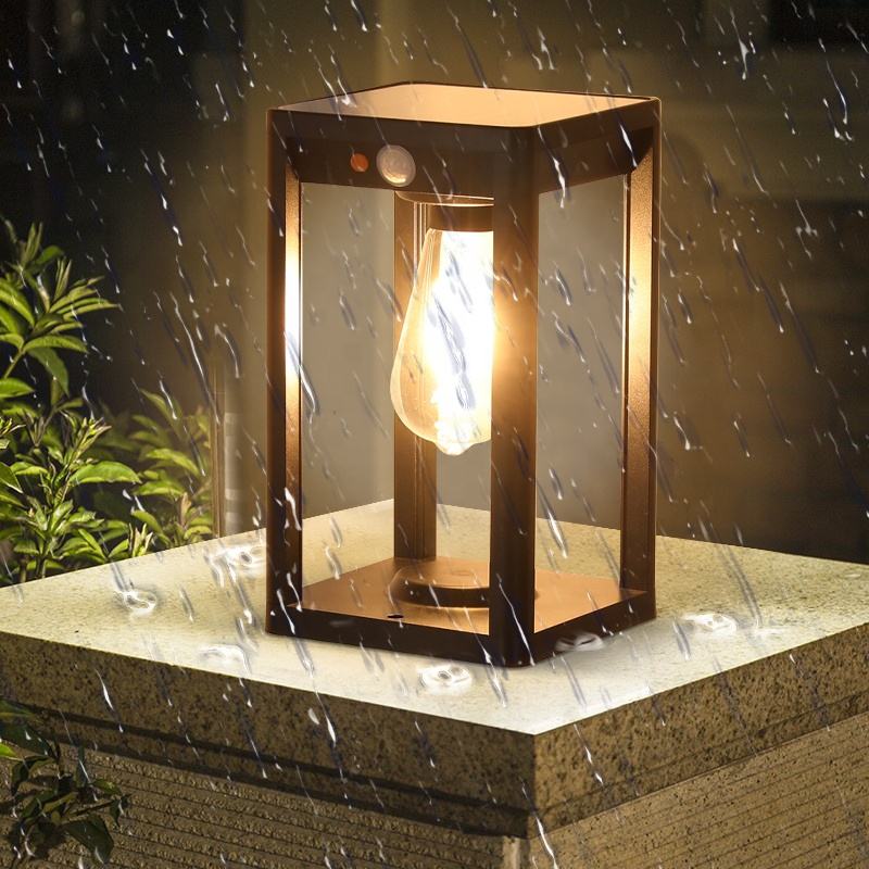 Pillar Solar Power Lamp – Durable Aluminum Outdoor Light with Motion Sensor 2