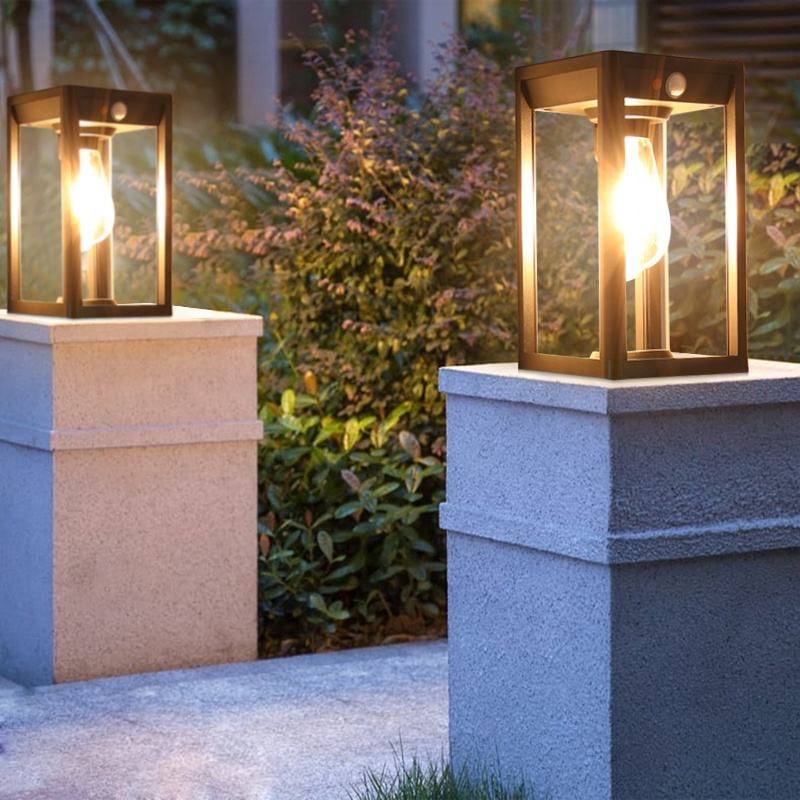 Pillar Solar Power Lamp – Durable Aluminum Outdoor Light with Motion Sensor 5