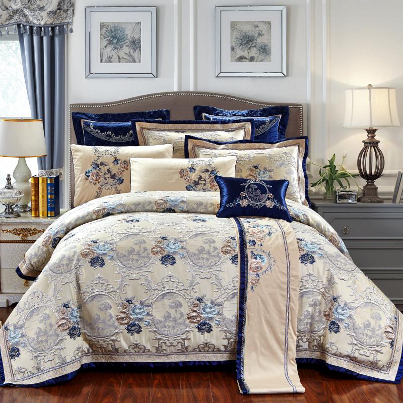 Rosamonde – Jacquard Cotton Bedding Set with Duvet Cover & Bedspread 0