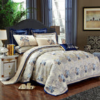 Rosamonde – Jacquard Cotton Bedding Set with Duvet Cover & Bedspread 1
