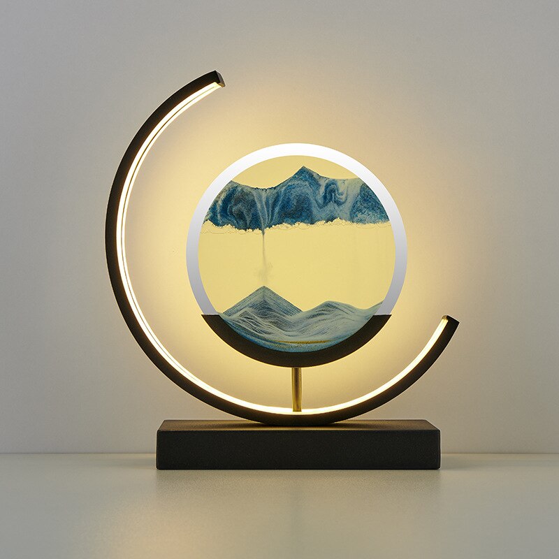 Sandlight™ – Acrylic & Iron 3D Sand Art Table Lamp 8