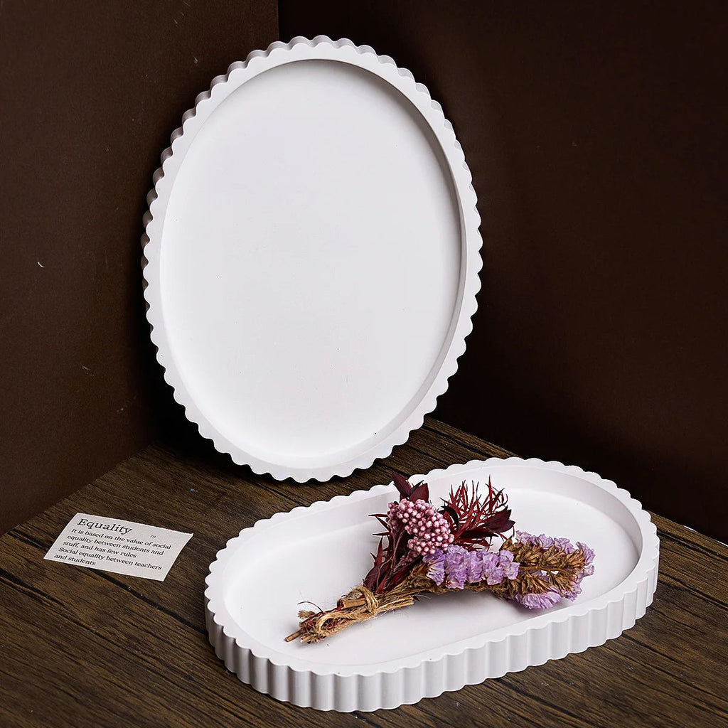 Scallop Edge Silicone Tray Molds 2