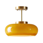 Scandinavian Serenity – Brass & Glass Kitchen Pendant Lighting 0