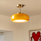 Scandinavian Serenity – Brass & Glass Kitchen Pendant Lighting 1