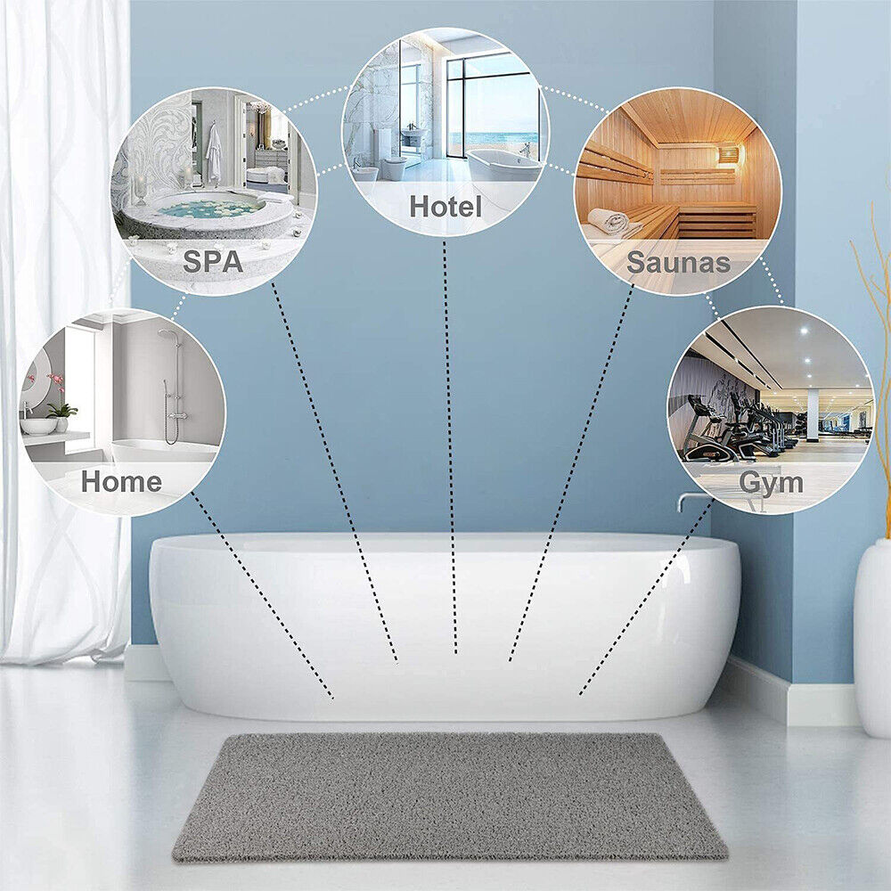 Shower Mat Non Slip Anti Mold Quick Drying 4