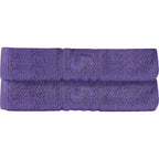 Soft and Premium Egyptian Cotton Towels - 600 GSM Purple, Set of 8 2