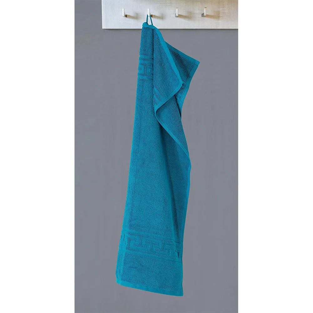 Soft and Premium Egyptian Cotton Towels - 600 GSM Teal, Set of 8 1