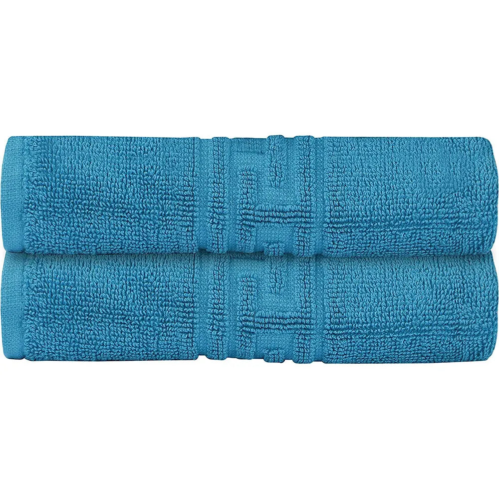 Soft and Premium Egyptian Cotton Towels - 600 GSM Teal, Set of 8 3
