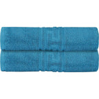 Soft and Premium Egyptian Cotton Towels - 600 GSM Teal, Set of 8 3