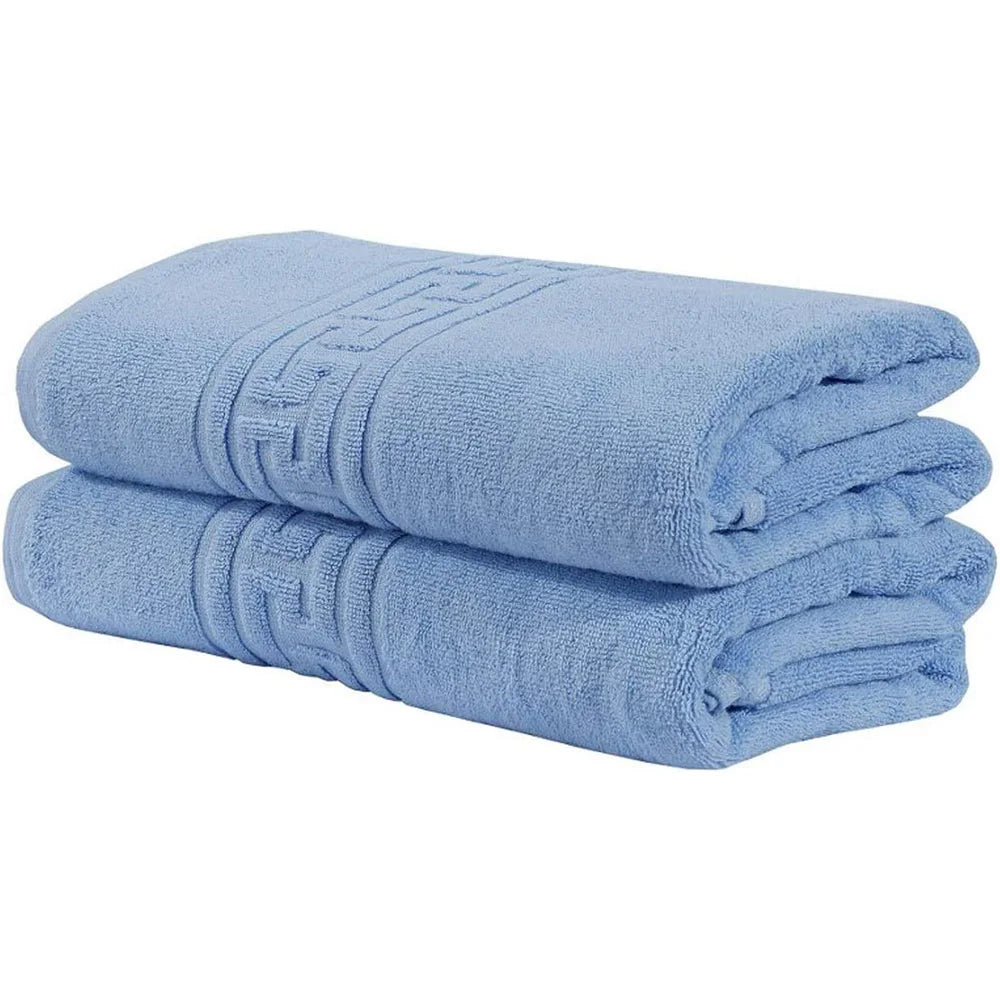 Soft and Premium Egyptian Cotton Towels - 700 GSM Sky Blue, Set of 8 1