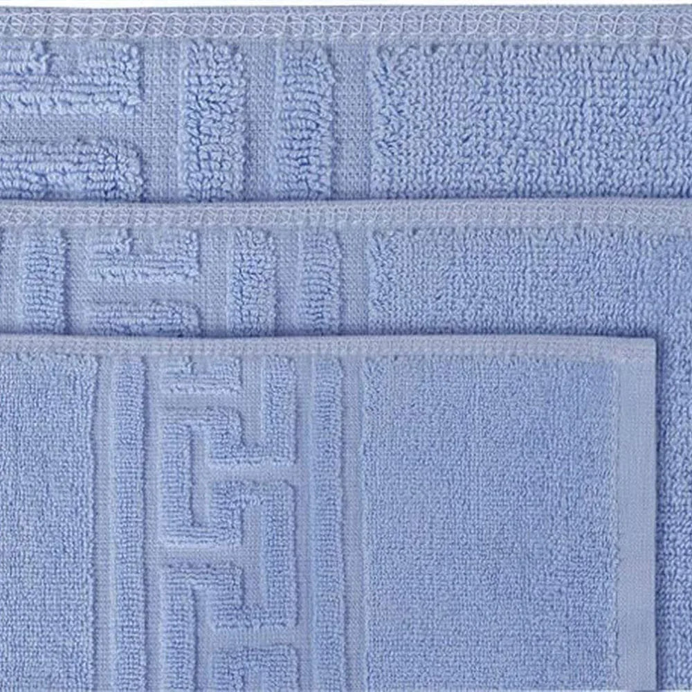 Soft and Premium Egyptian Cotton Towels - 700 GSM Sky Blue, Set of 8 2