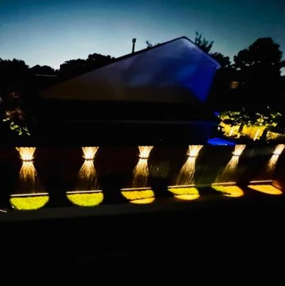 Solar Outdoor Up Down Lights – Black Aluminum Solar Garden Fixtures 7