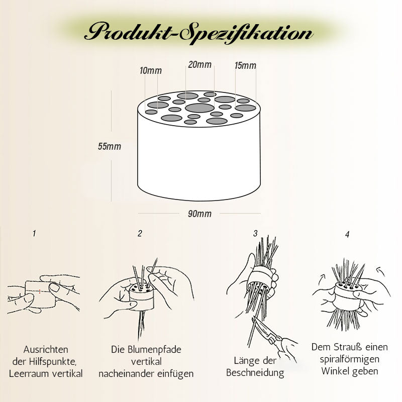 Spiral Ikebana Stem Holder®-Upgraded Model 6