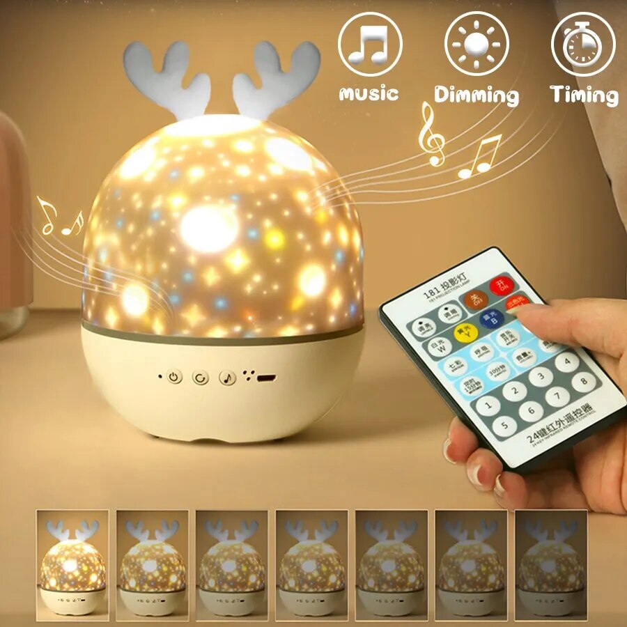 Starry Night Projector – ABS Plastic Galaxy Lamp 1