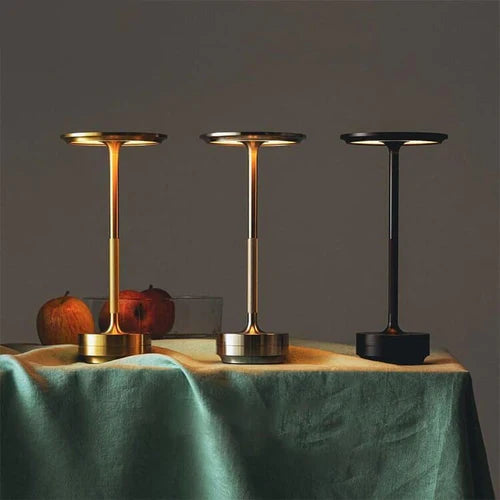 Stellarglo – Stainless Steel & Brass Cordless Table Lamp 5