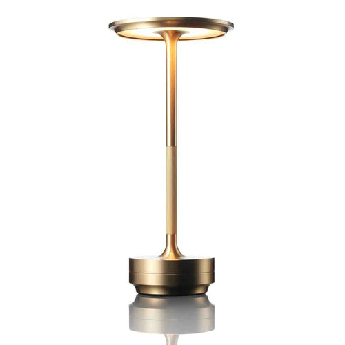 Stellarglo – Stainless Steel & Brass Cordless Table Lamp 8