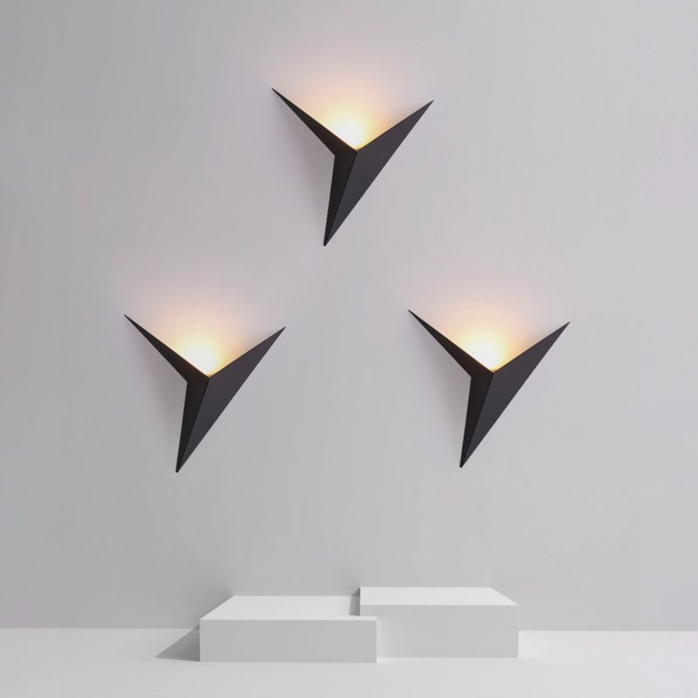 Triangular Glow – Modern LED Outdoor Wall Lamp 1