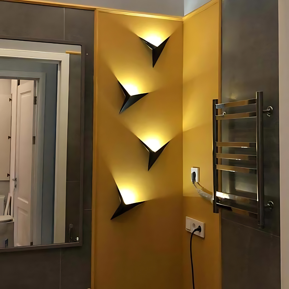 Triangular Glow – Modern LED Outdoor Wall Lamp 2